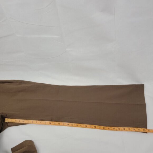 EVERLANE Womens Pants Sz 8 The Bi-Stretch Flare Pant Cocoa BROWN Career Hemmed - Picture 12 of 15